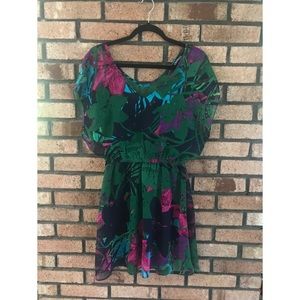 Express Tropical Print Dress